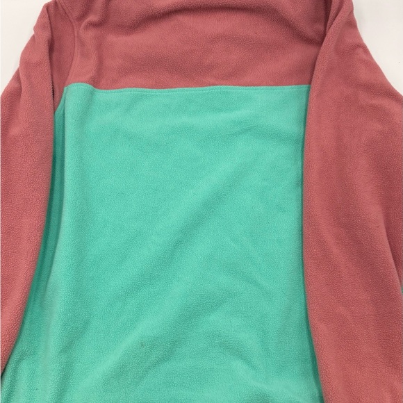 Patagonia Pink and Teal Fleece Pullover Women's Micro D® Snap-T® Pullover Size S - Picture 4 of 7